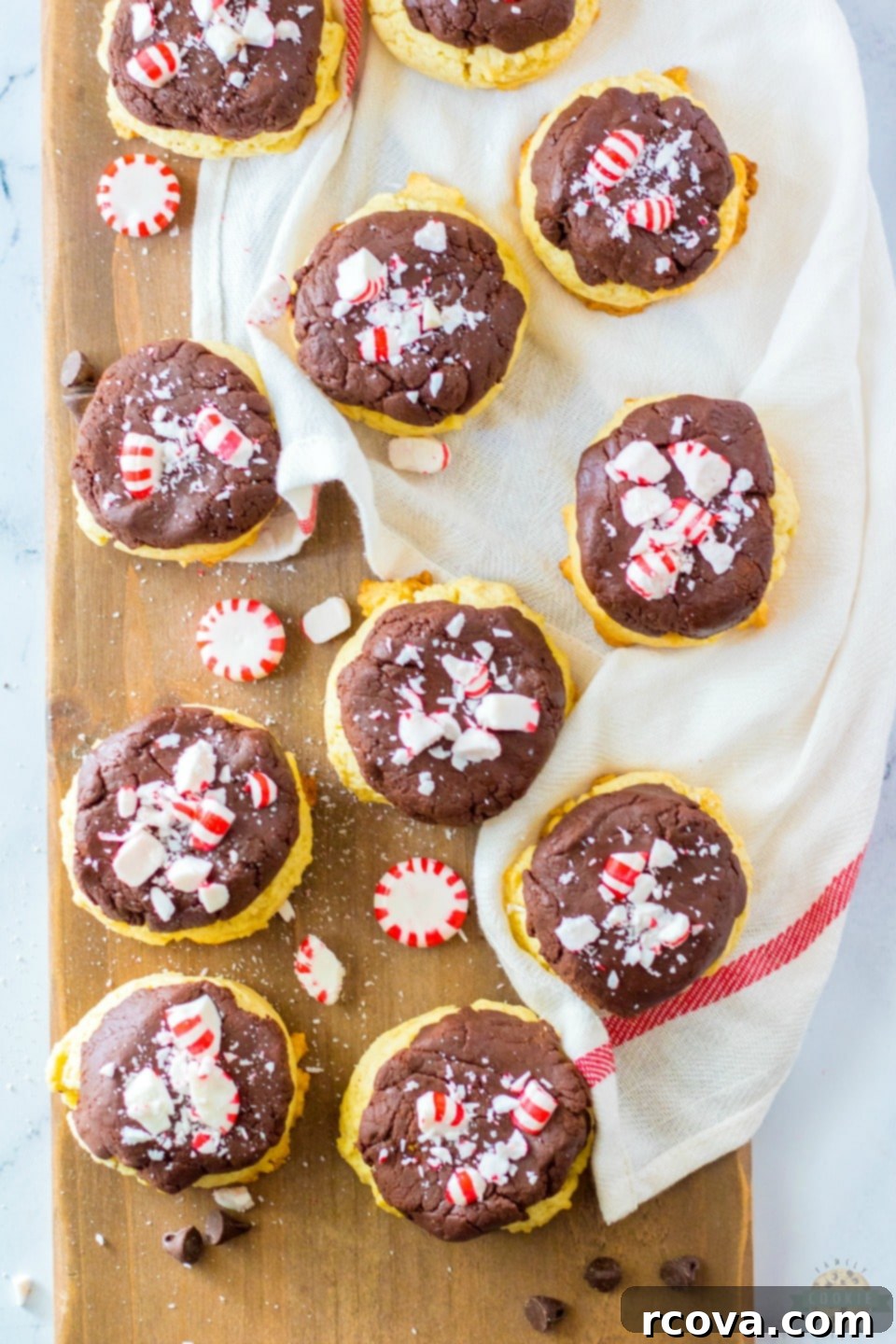 Festive Peppermint Fudge Sugar Cookies 3 Peppermint Fudge Sugar Cookie recipe