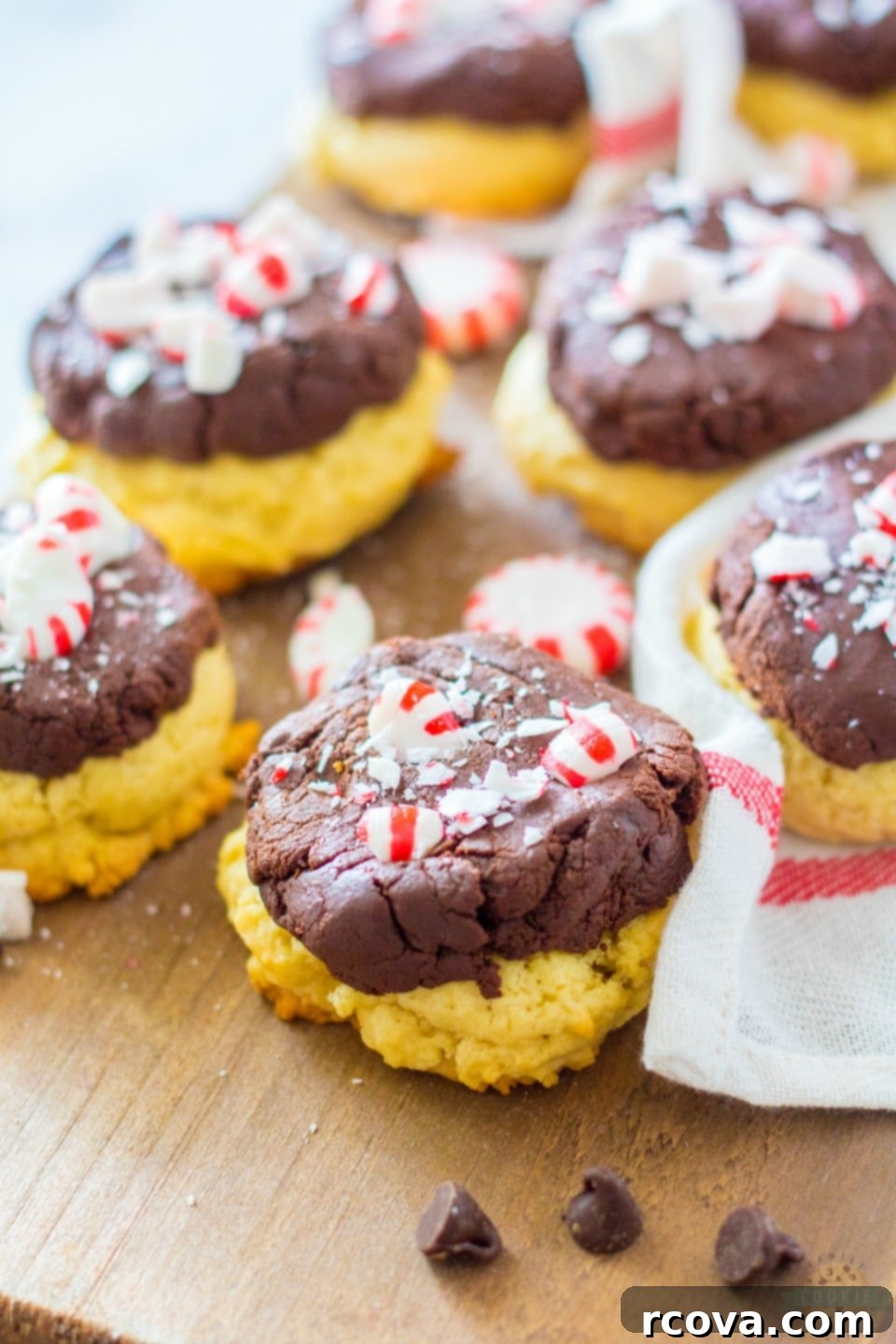 Festive Peppermint Fudge Sugar Cookies 4 Peppermint Fudge Sugar Cookie recipe
