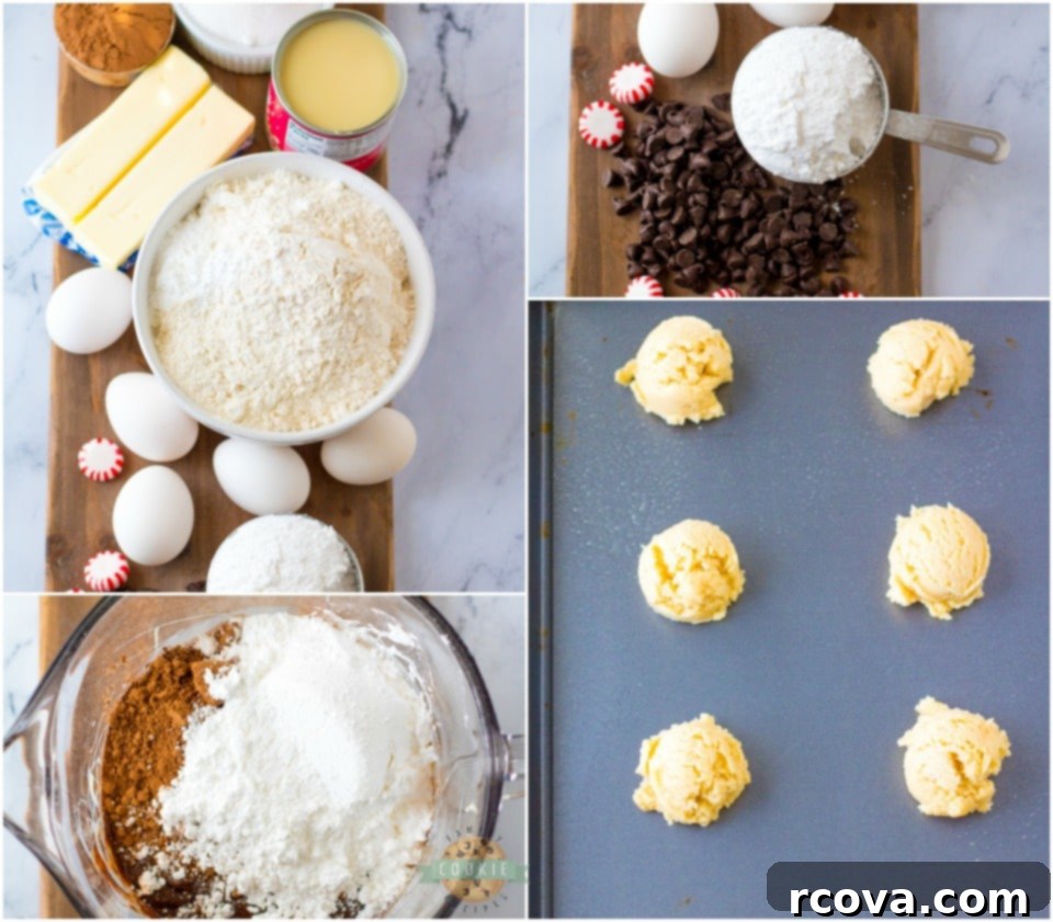 Festive Peppermint Fudge Sugar Cookies 5 How to make Peppermint Fudge Sugar Cookie recipe