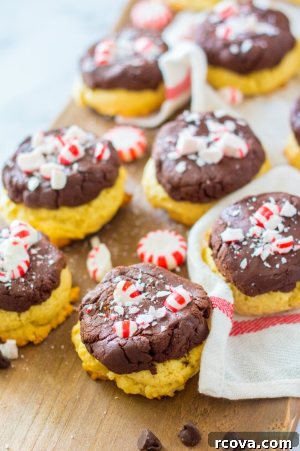 Festive Peppermint Fudge Sugar Cookies 6 Peppermint Fudge Sugar Cookie recipe