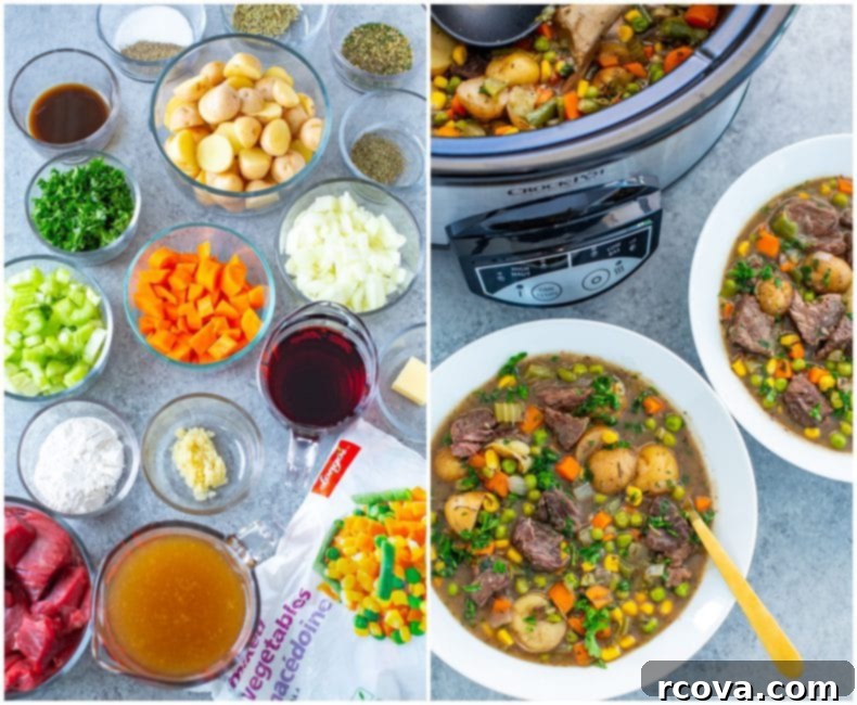Ultimate Slow Cooker Beef Stew 4 Hearty Crockpot Beef Stew with Rich Gravy