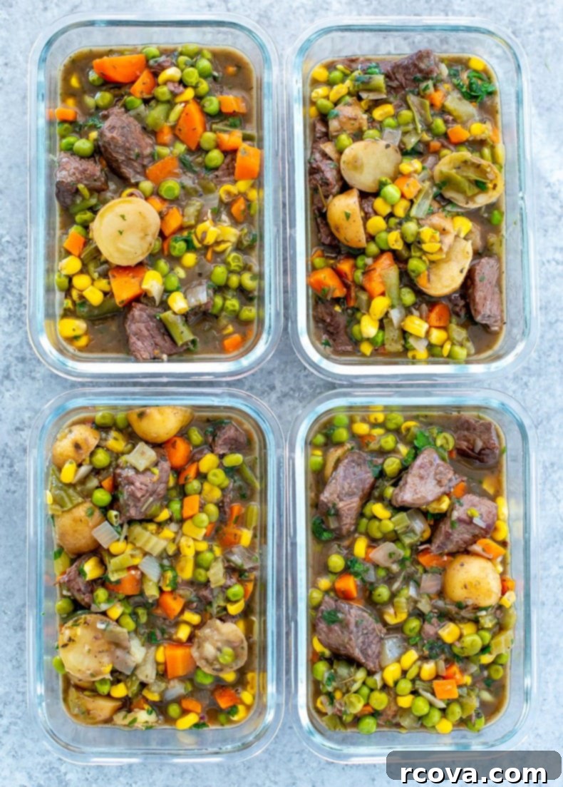 Ultimate Slow Cooker Beef Stew 8 Close-up of Crockpot Beef Stew