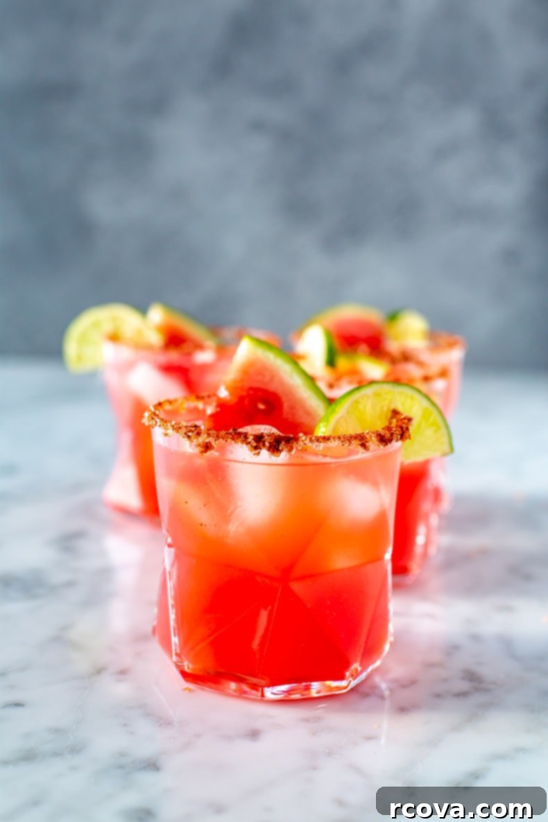 Effortless Skinny Watermelon Margarita Three Ingredients 2 Skinny Watermelon Margarita