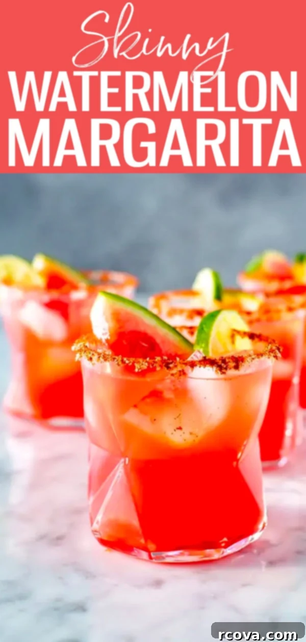 Effortless Skinny Watermelon Margarita Three Ingredients 10 This is the BEST Skinny Watermelon Margarita recipe on the internet, made with just three simple ingredients: tequila, watermelon and limes! #skinnymargarita #watermelon