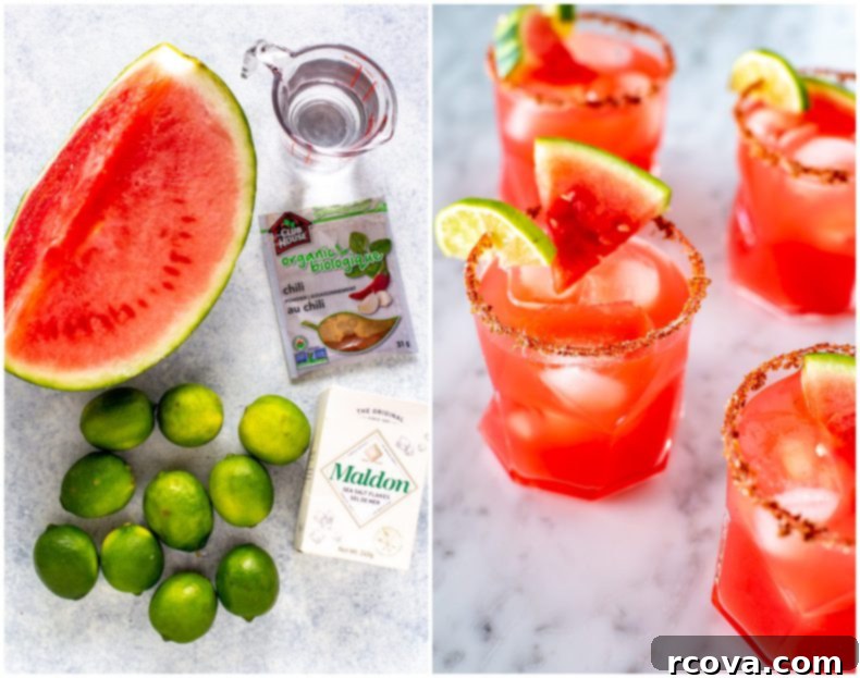 Effortless Skinny Watermelon Margarita Three Ingredients 4 Skinny Watermelon Margarita