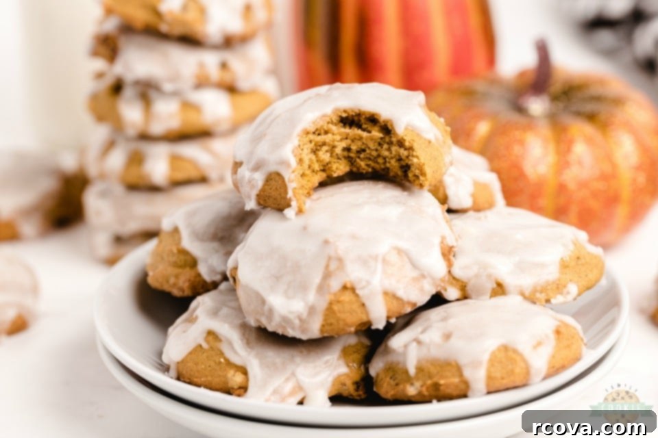 Frosted Pumpkin Spice Cookies 7 pillowy soft iced pumpkin cookies