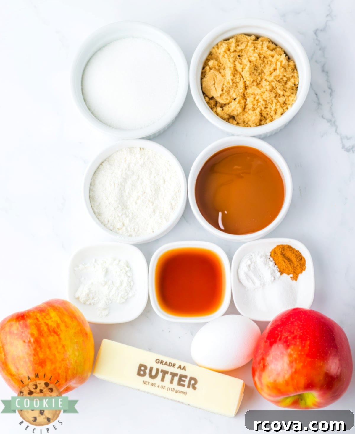 Tarçınlı Elma Dolgulu Kurabiyeler 4 Ingredients in Spiced Apple Thumbprint Cookies.