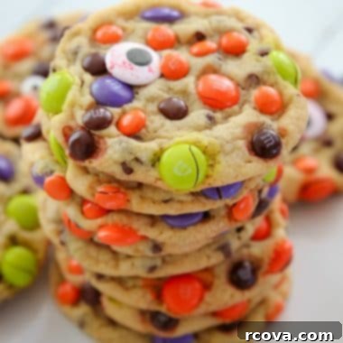 Monster Mash M&M Cookies 6 Easy M&M Candy Halloween Cookies recipe