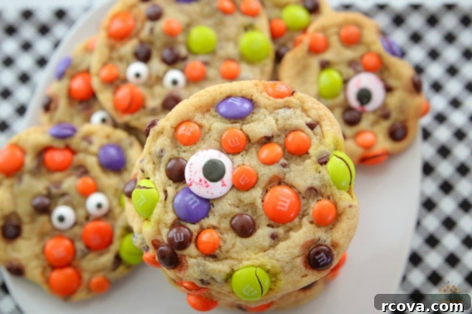 Monster Mash M&M Cookies 7 Easy M&M Candy Halloween Cookies recipe