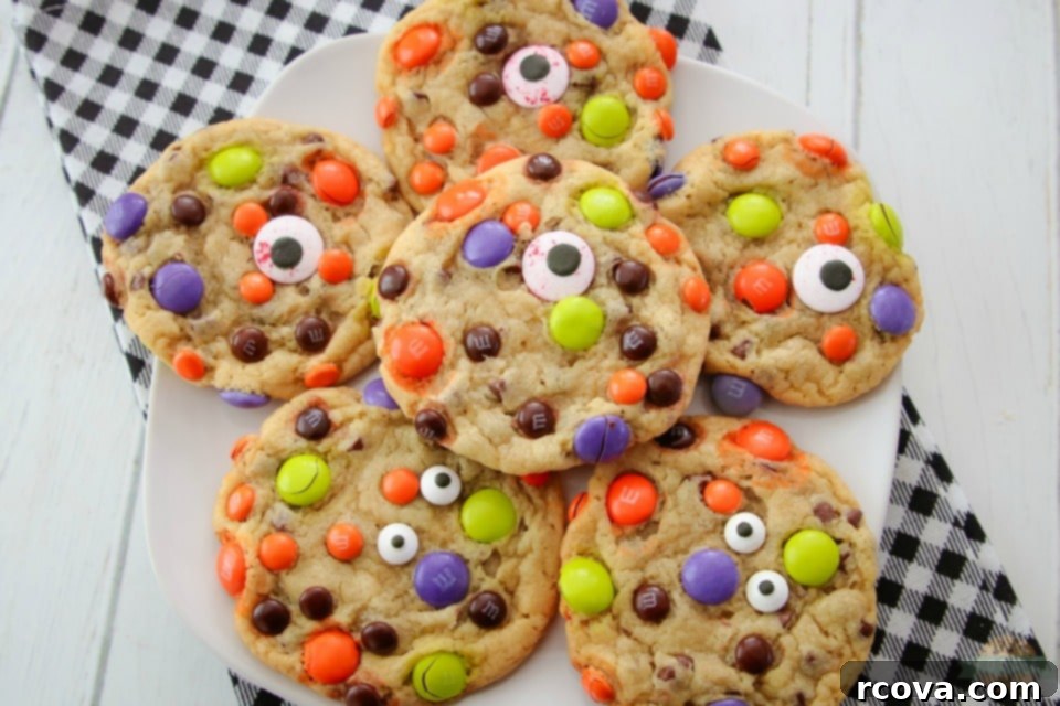 Monster Mash M&M Cookies 8 Easy M&M Candy Halloween Cookies recipe