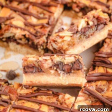 Decadent Chocolate Almond Bars 5 tray of chocolate almond bars