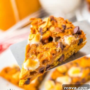 Spiced Pumpkin Smores Cookie Cake 13 Pumpkin S'mores Cookie Cake