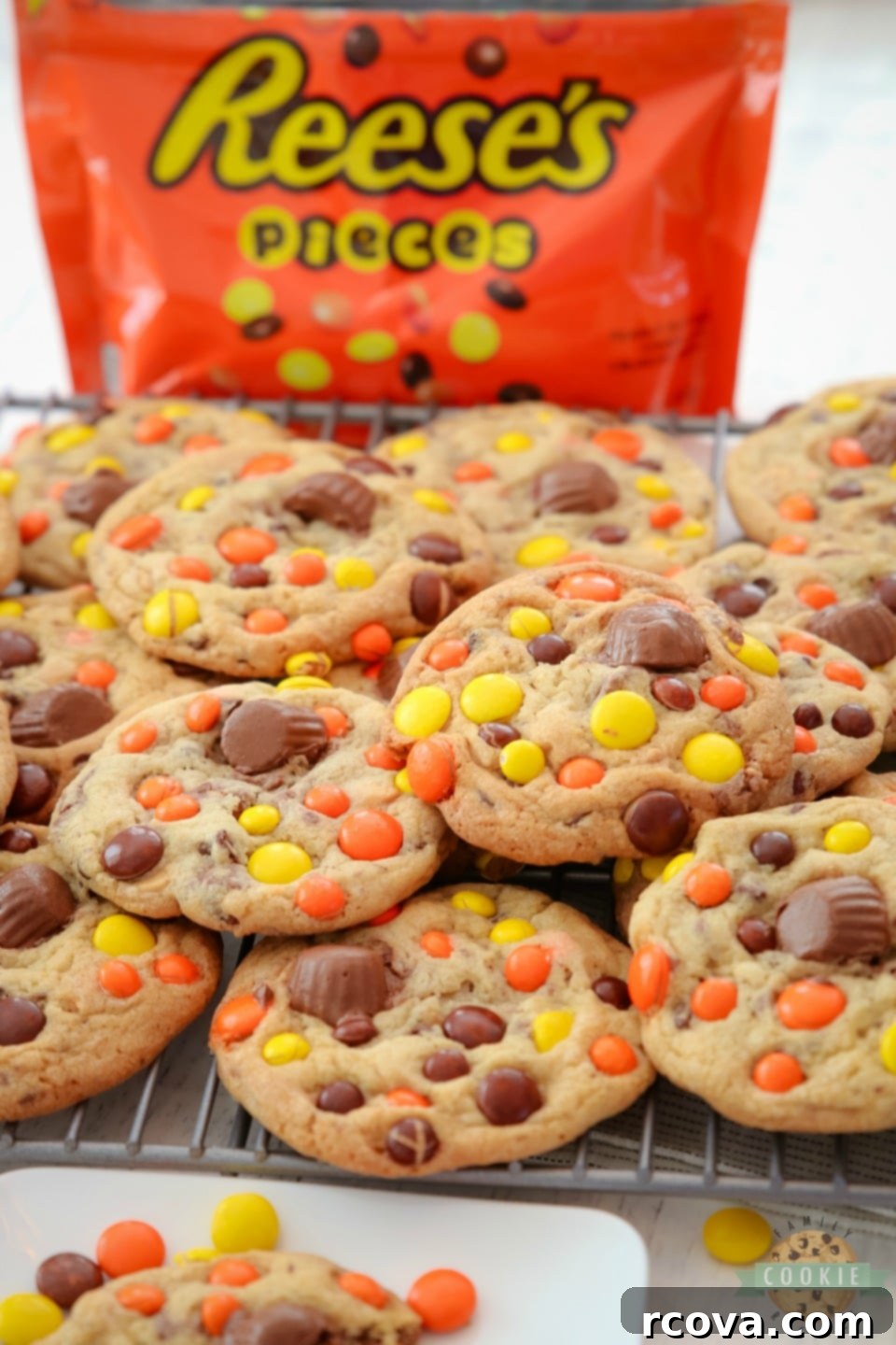Decadent Reeses Cookies 3 Loaded Reeses Cookies recipe