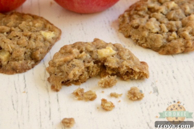 Caramel Apple Harvest Oat Cookies 7 Caramel Apple Oatmeal Cookies are soft, chewy and full of fresh apples and caramel baking chips. Perfect cookie recipe for fall!