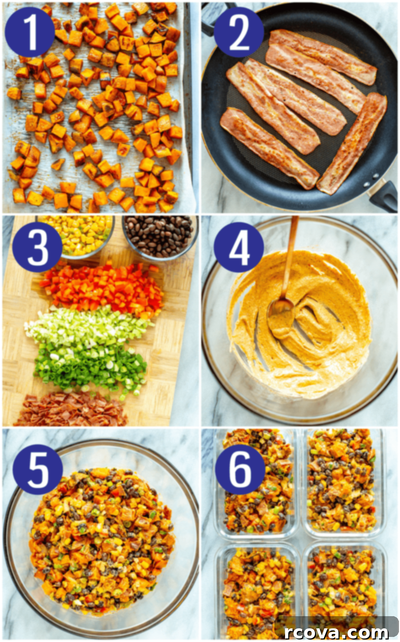 Wholesome Sweet Potato Salad 5 Freshly Tossed Sweet Potato Salad in a Bowl