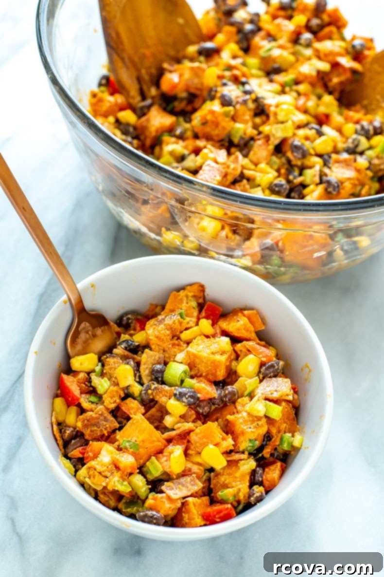 Wholesome Sweet Potato Salad 7 Sweet Potato Salad ready for serving