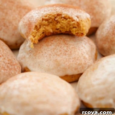 Glazed Cinnamon Pumpkin Delights 7 iced Cinnamon Pumpkin Cookies recipe