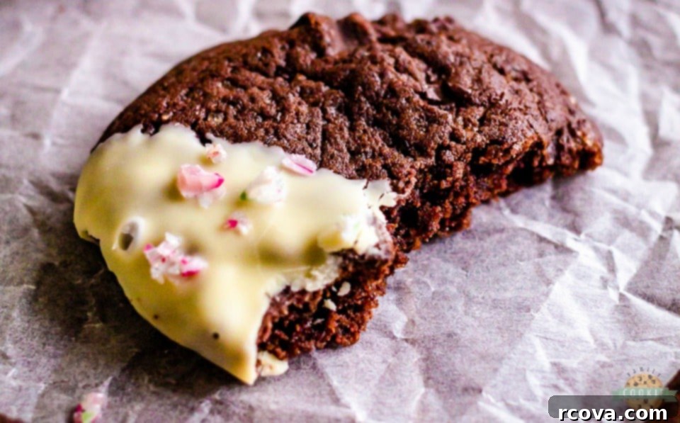 Chocolate Mint Delights 2 Double Chocolate Brownie Peppermint Cookie recipe