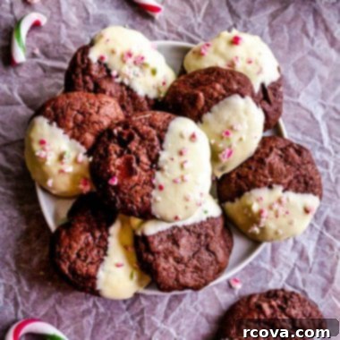 Chocolate Mint Delights 8 Double Chocolate Brownie Peppermint Cookie recipe