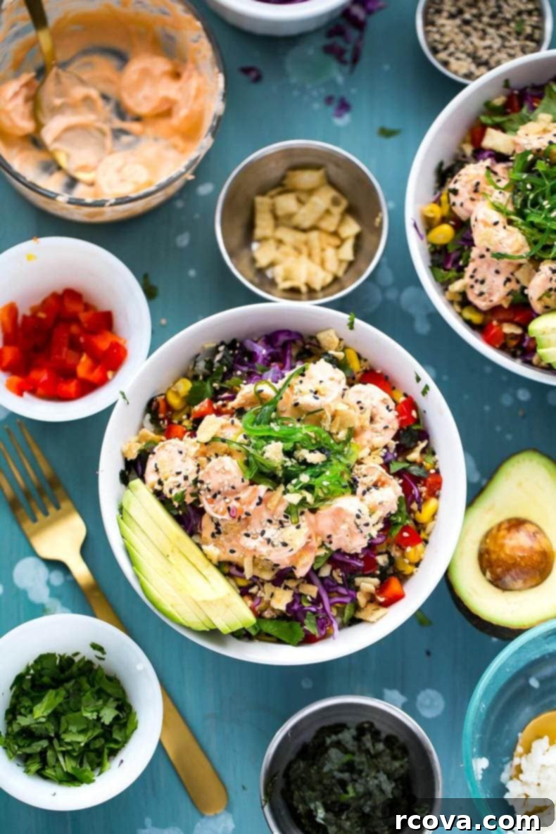 Over 25 Delicious No-Cook Recipes for Summer 17 Creamy Sriracha Shrimp Poke Bowls
