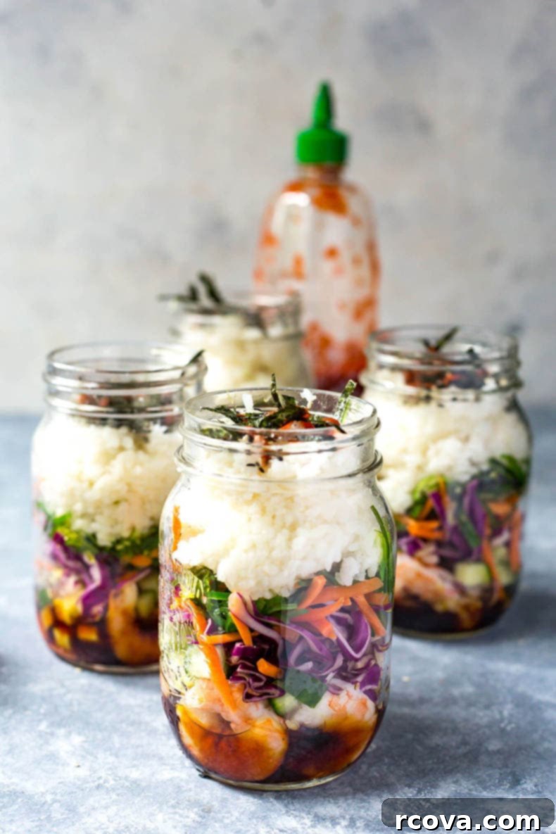 Over 25 Delicious No-Cook Recipes for Summer 20 Dynamite Shrimp Sushi Jars