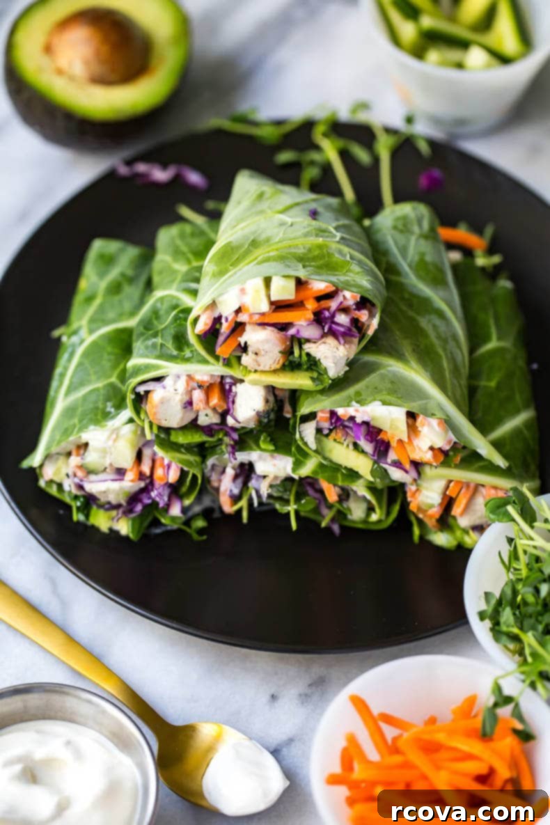 Over 25 Delicious No-Cook Recipes for Summer 22 Low Carb Garlic Chicken Collard Wraps