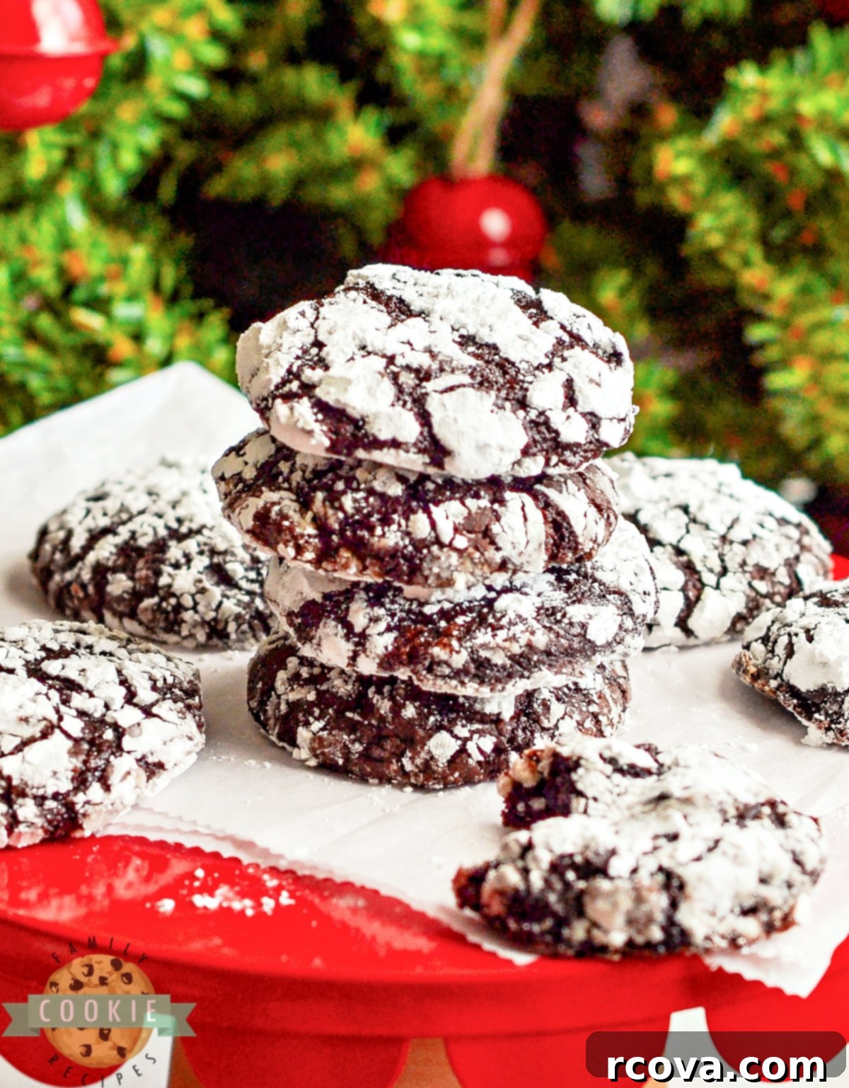 Decadent Raspberry Chocolate Crinkle Cookies 2 Raspberry Chocolate Crinkle Cookies are soft, chewy, and full of flavor. Adding raspberry preserves gives this classic chocolate crinkle cookie recipe a delicious twist!