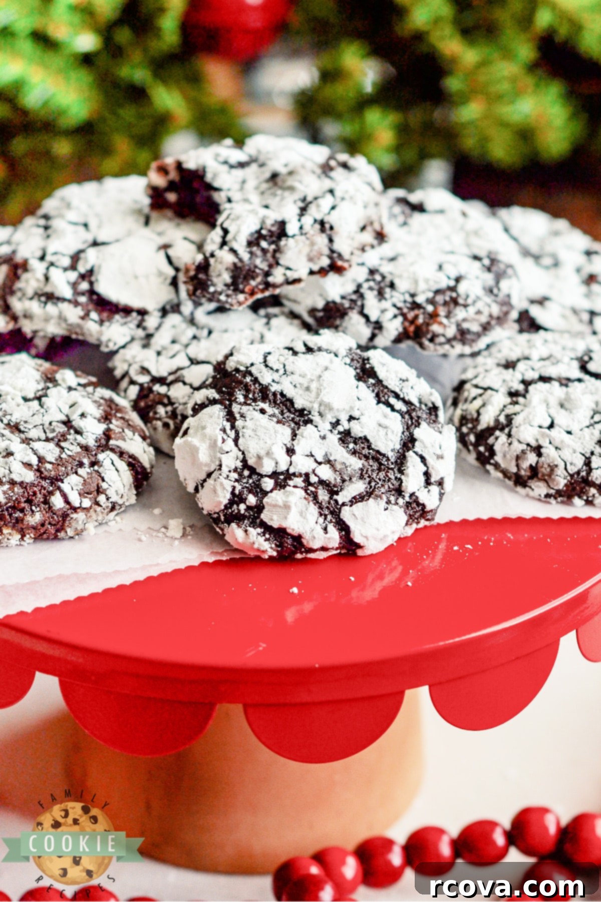 Decadent Raspberry Chocolate Crinkle Cookies 15 Raspberry Chocolate Crinkle Cookies are soft, chewy, and full of flavor. Adding raspberry preserves gives this classic chocolate crinkle cookie recipe a delicious twist!