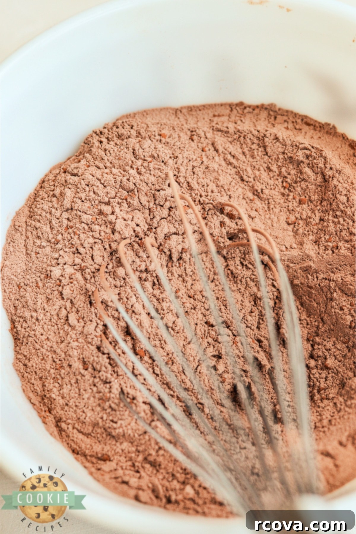 Decadent Raspberry Chocolate Crinkle Cookies 7 Whisk the dry ingredients together.