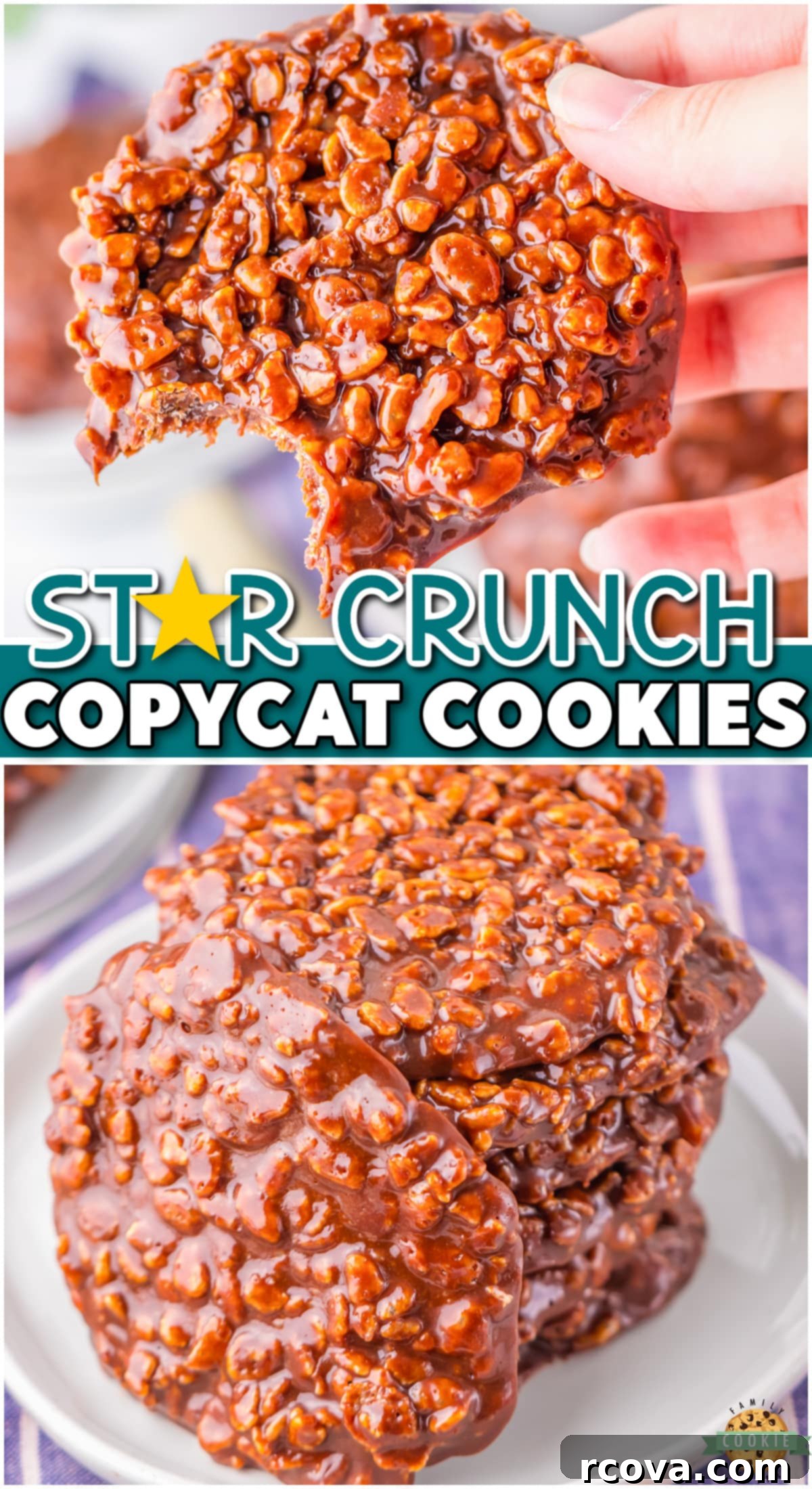STAR CRUNCH COOKIES RECIPE 8 Copycat Star Crunch Cookies are even better than Little Debbie's! Gooey marshmallow combines with crispy rice cereal for an irresistible taste & crunch that outshines the store-bought version!