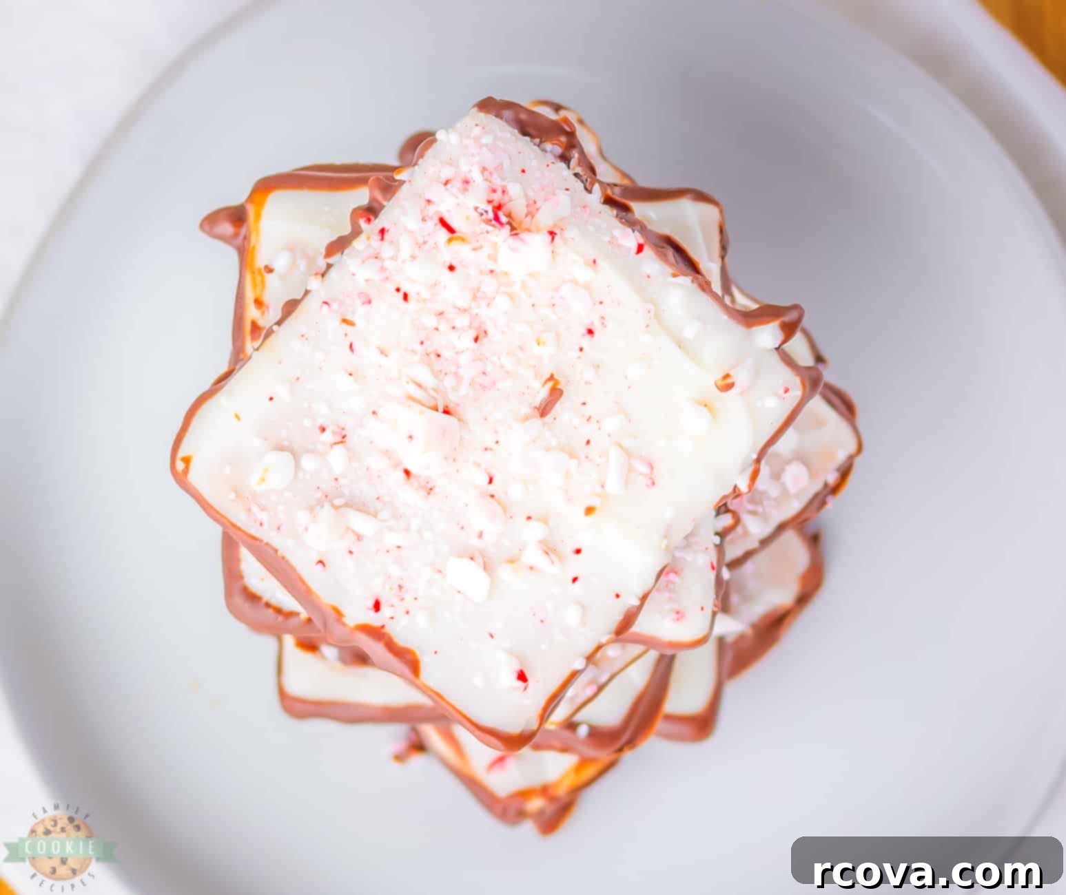 Peppermint Bark Graham Delights 3 peppermint bark grahams sprinkled with candy cane pieces