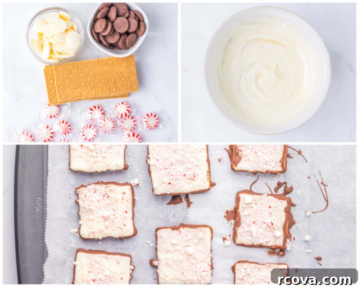 Peppermint Bark Graham Delights 4 how to make peppermint bark graham cookies