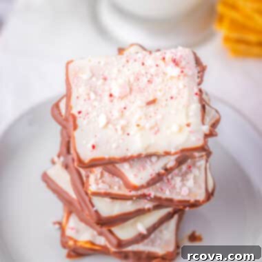 Peppermint Bark Graham Delights 6 peppermint bark graham crackers
