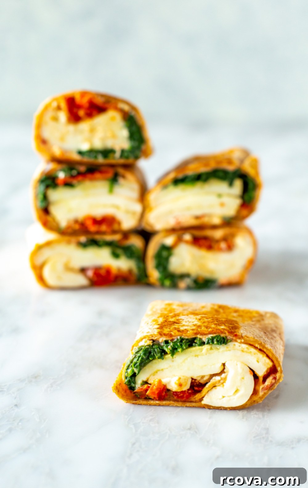 Starbucks Savory Spinach Feta Wrap 8 Starbucks Spinach Feta Wraps, freshly toasted and cut in half