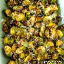 Ultimate Crispy Garlic Parmesan Air Fryer Sprouts 10 Crispy Air Fryer Brussels Sprouts with garlic and parmesan