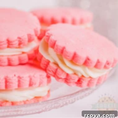 Rose Sandwich Cookies 8 Pink Sandwich Cookie recipe