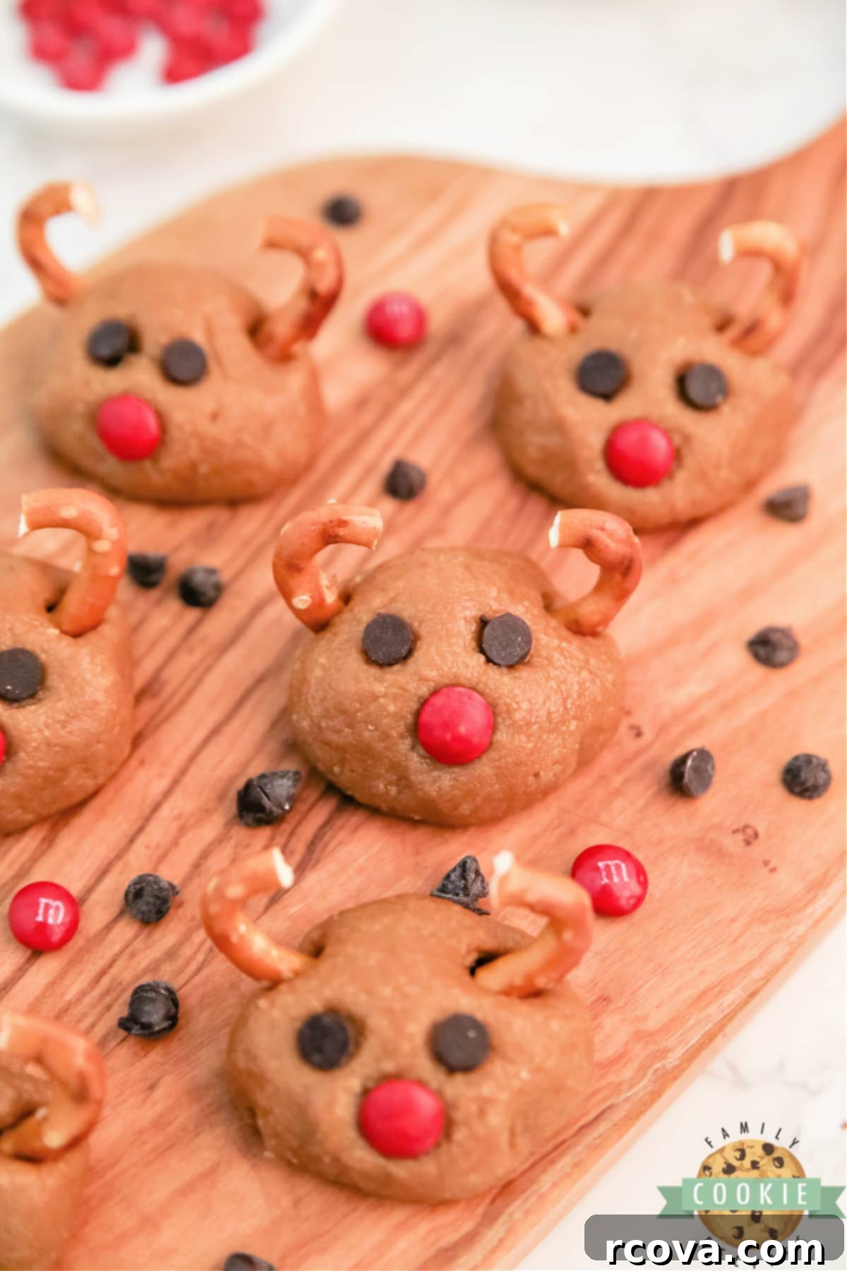 Rudolph's Cookie Butter Truffles 5 No bake holiday treats.