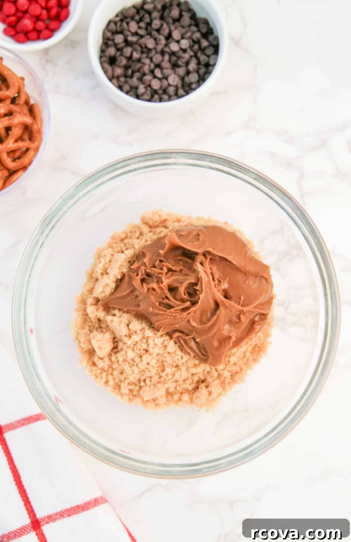 Rudolph's Cookie Butter Truffles 6 Mix Nilla wafers and cookie butter.