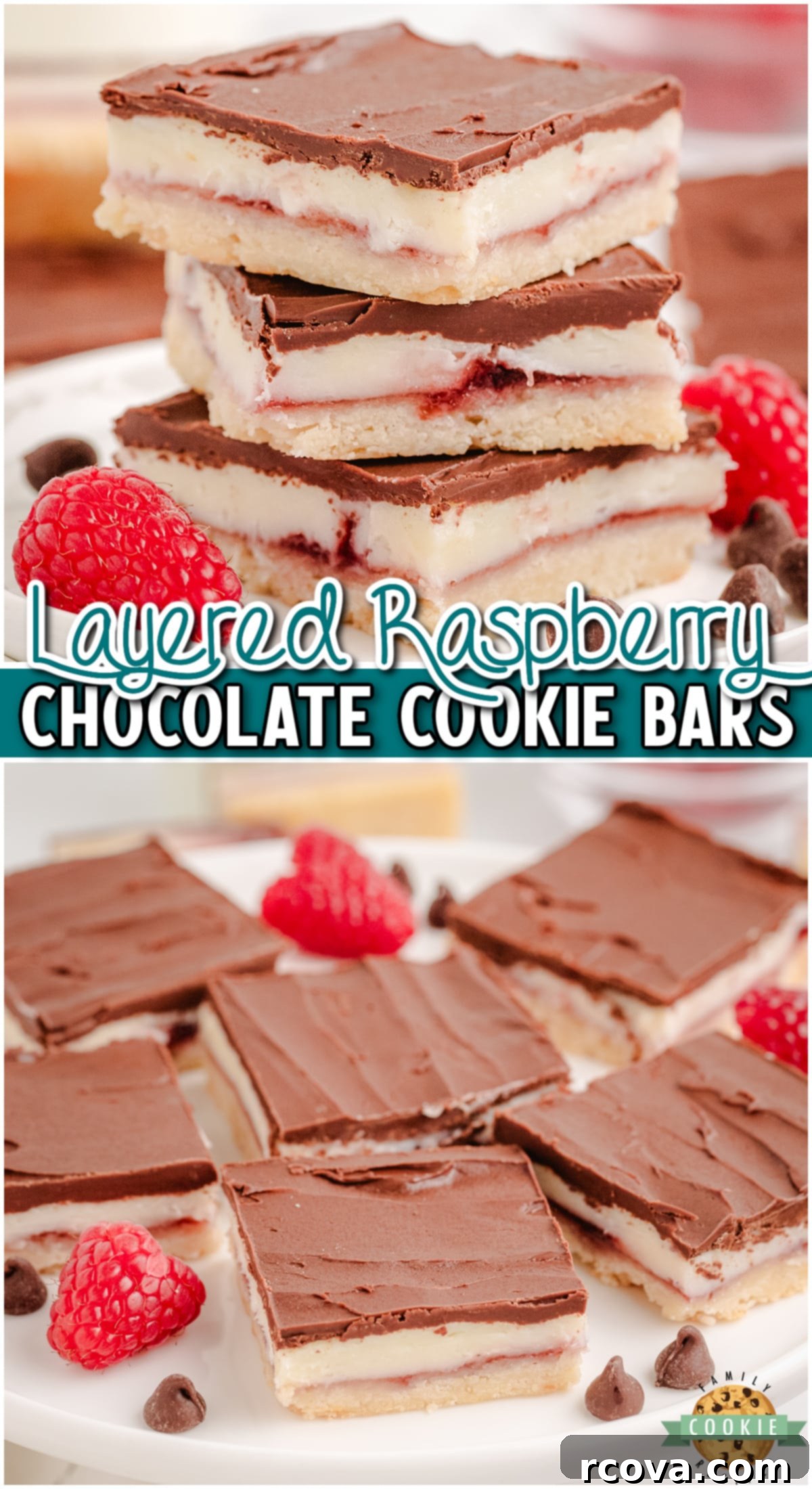 Gourmet Raspberry Chocolate Bars 9 A visually appealing pin image of Raspberry Chocolate Bars, showcasing their delicious layers and readiness for sharing.