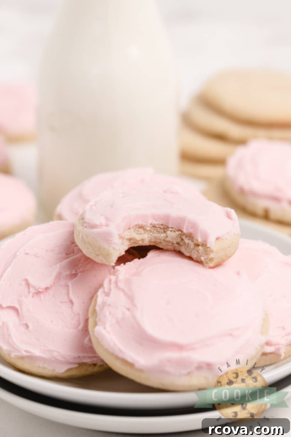 Decadent Cream Cheese Sugar Cookies 2 Cream Cheese Sugar Cookies are soft, thick and easily the best sugar cookie recipe I've ever tried. These sugar cookies hold their shape when baked and they are moist and perfectly sweet too!
