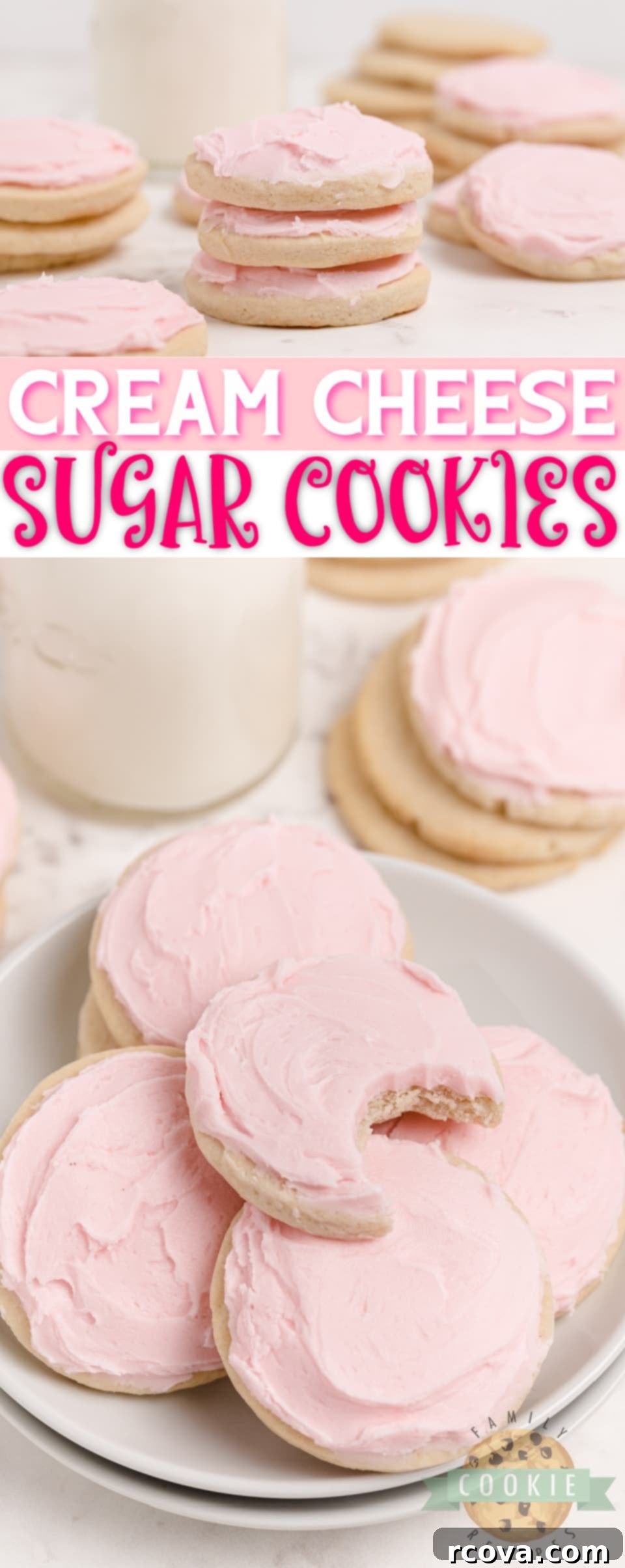 Decadent Cream Cheese Sugar Cookies 10 Cream Cheese Sugar Cookies are soft, thick and easily the best sugar cookie recipe I've ever tried. These sugar cookies hold their shape when baked and they are moist and perfectly sweet too!