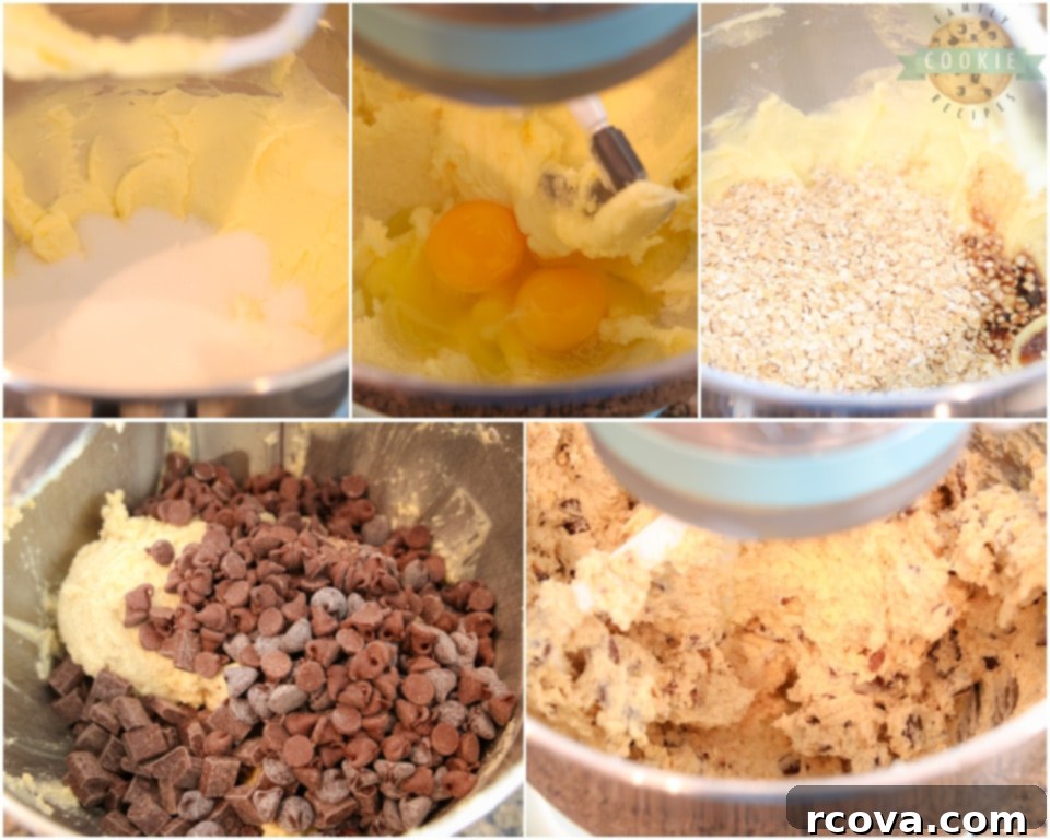 Trailblazer Bites 5 Collage showing steps for how to make Ranger Cookies