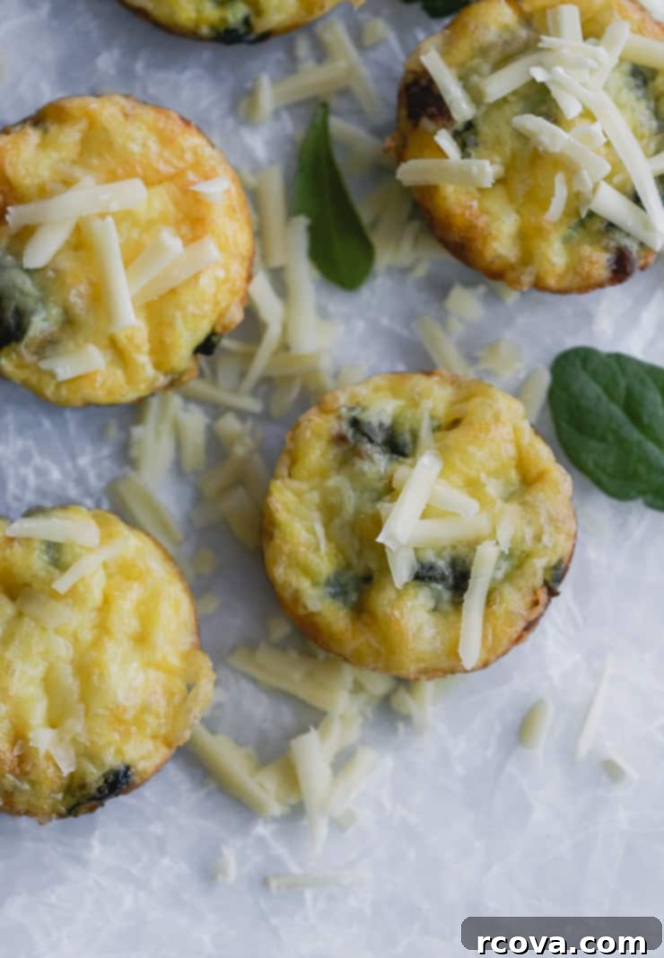 Savory Sausage and Cheese Egg Muffins Made Simple 2 Sausage, Spinach, and Cheese Egg Cups - perfect for breakfast meal prep or brunch