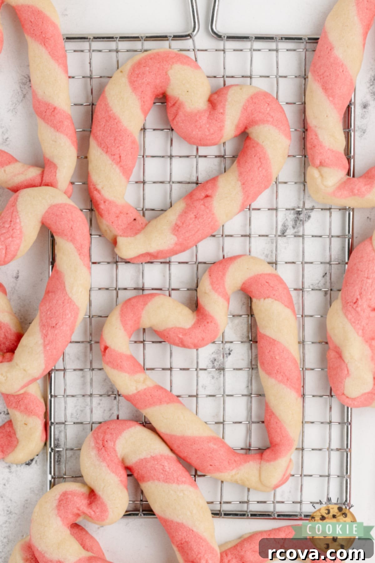 Braided Love Cookies 10 Braided Sweetheart Cookies are simple sugar cookies formed into pink and white striped hearts. These heart-shaped cookies are easy to make and are so pretty, you don't even need frosting!