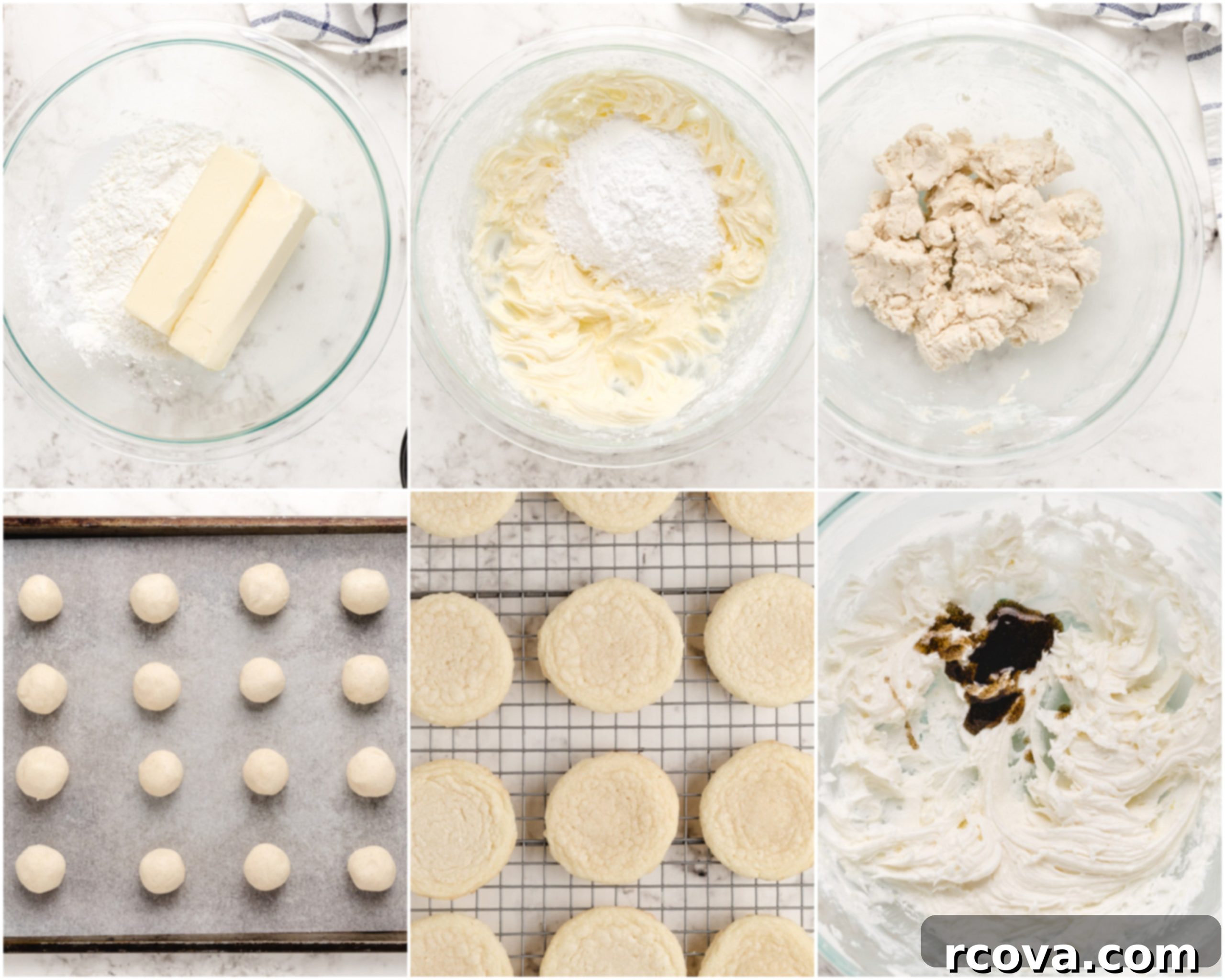Vanilla Dream Clouds 4 Making Vanilla Meltaway Cookies step-by-step