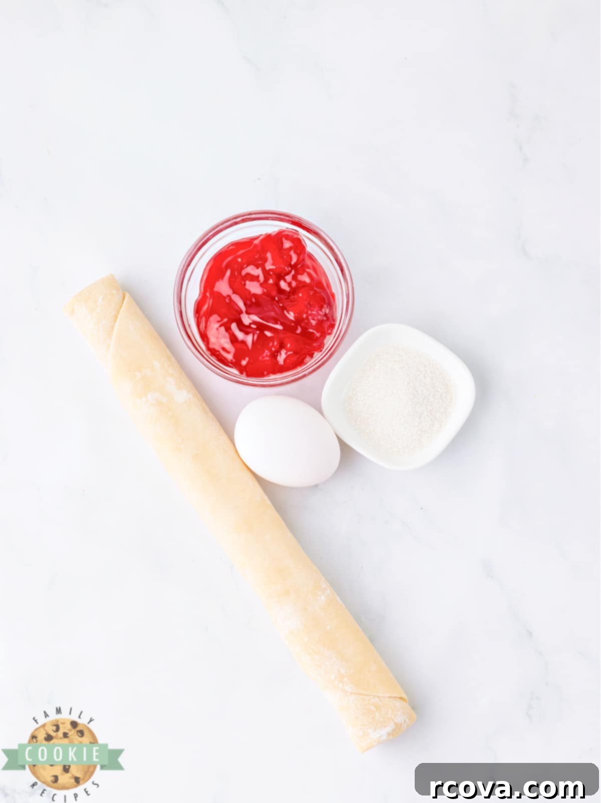Strawberry Pie-Inspired Cookies 3 Ingredients in Strawberry Pie Cookies.