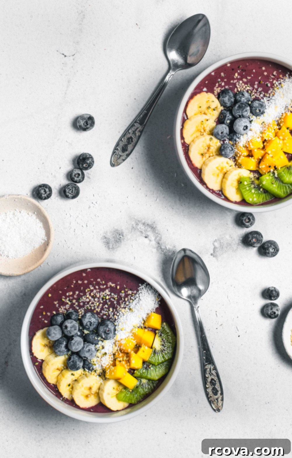 Your Ultimate Guide to Perfect Acai Bowls 7 Easiest Healthy Acai Bowl Recipe - a close-up of a beautifully topped acai bowl