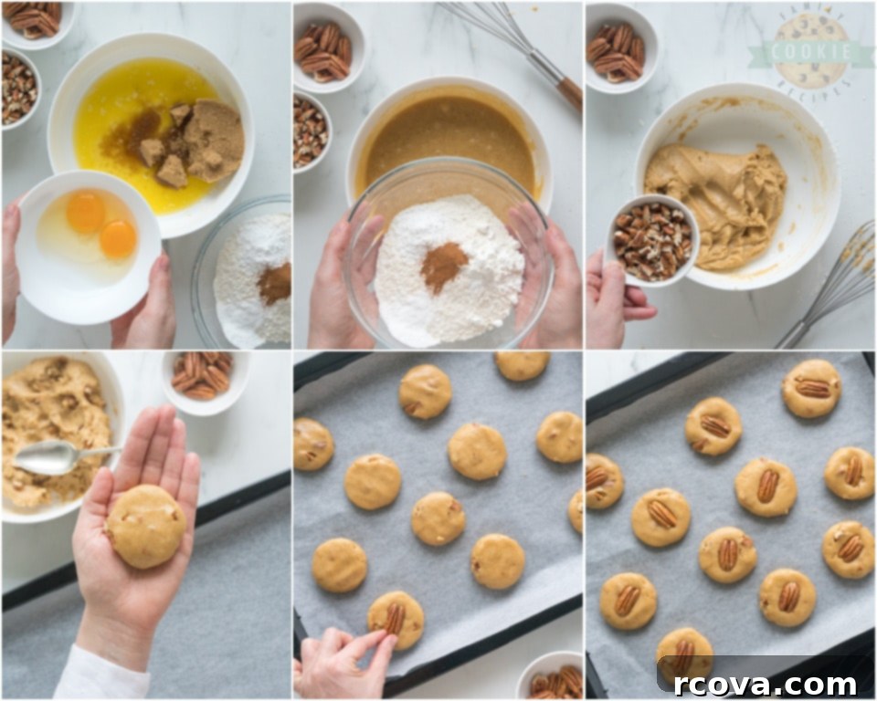 Buttery Pecan Perfection 5 Ingredients for making Butter Pecan Cookies laid out on a table.