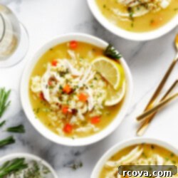 Easy One Pot Lemon Chicken Orzo Soup 11 Lemon Chicken Orzo Soup