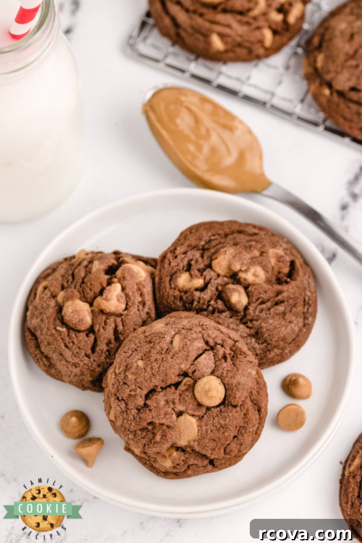 Ultimate Chocolate Peanut Butter Chip Cookies 4 Peanut Butter Chip Chocolate Cookies